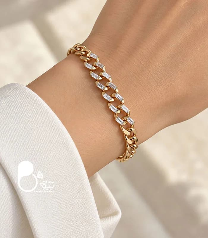 دستبند زنانه ژوپینگ جدید نگینی
