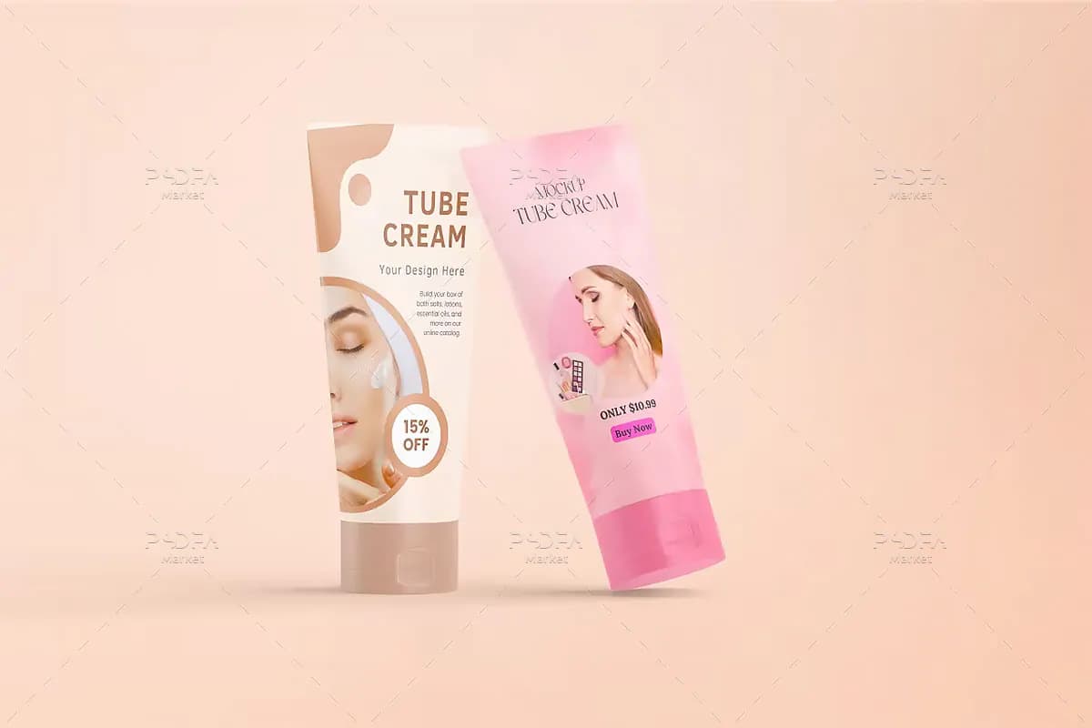 موکاپ تیوب آرایشی و بهداشتی — تصویر ۲