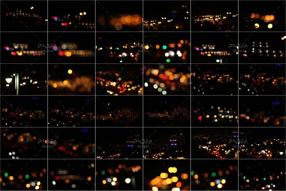 80 افکت بوکه لایت و روشن نورهای شهری — تصویر ۷