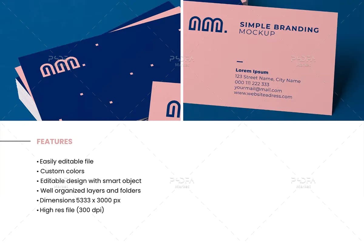 موکاپ کارت ویزیت Business Card — تصویر ۲