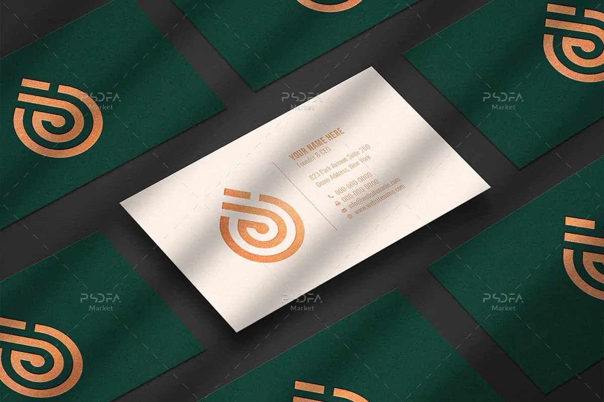 20 موکاپ کارت ویزیت مینیمال فوق العاده زیبا — تصویر ۴