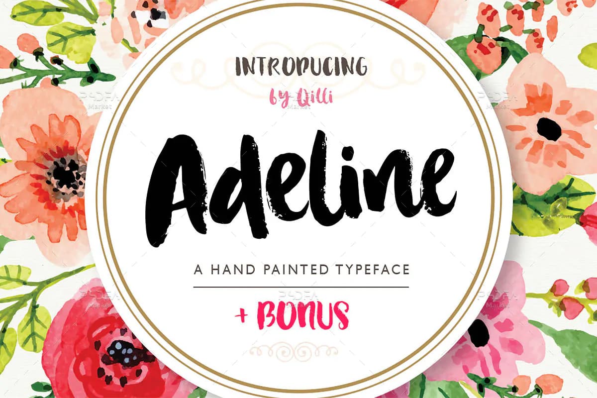 فونت قلمو ضخیم Adeline