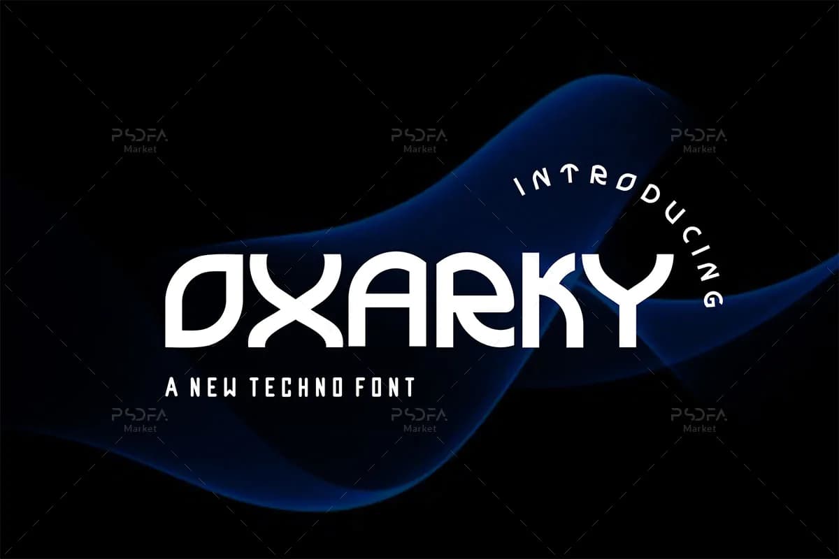 فونت انگلیسی مدرن و زیبای Oxarky