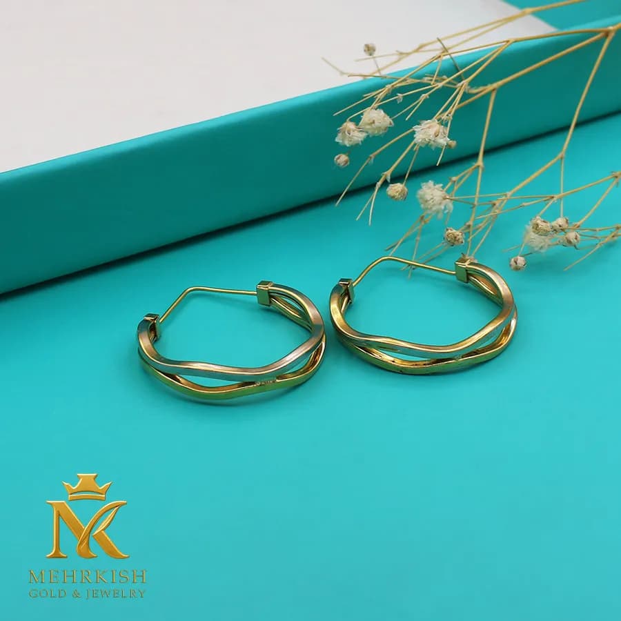 گوشواره حلقه ای کد K-264 — تصویر ۲