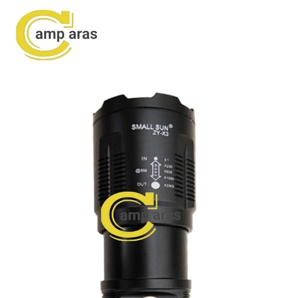 چراغ قوه پلیسی زوم دار اسمال سان SMALL SUN ZY-X3 — تصویر ۵