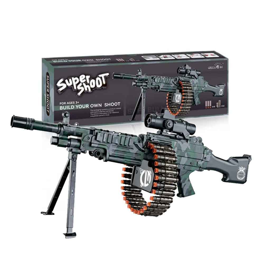تفنگ اسباب بازی مدل super shoot build your own shoot