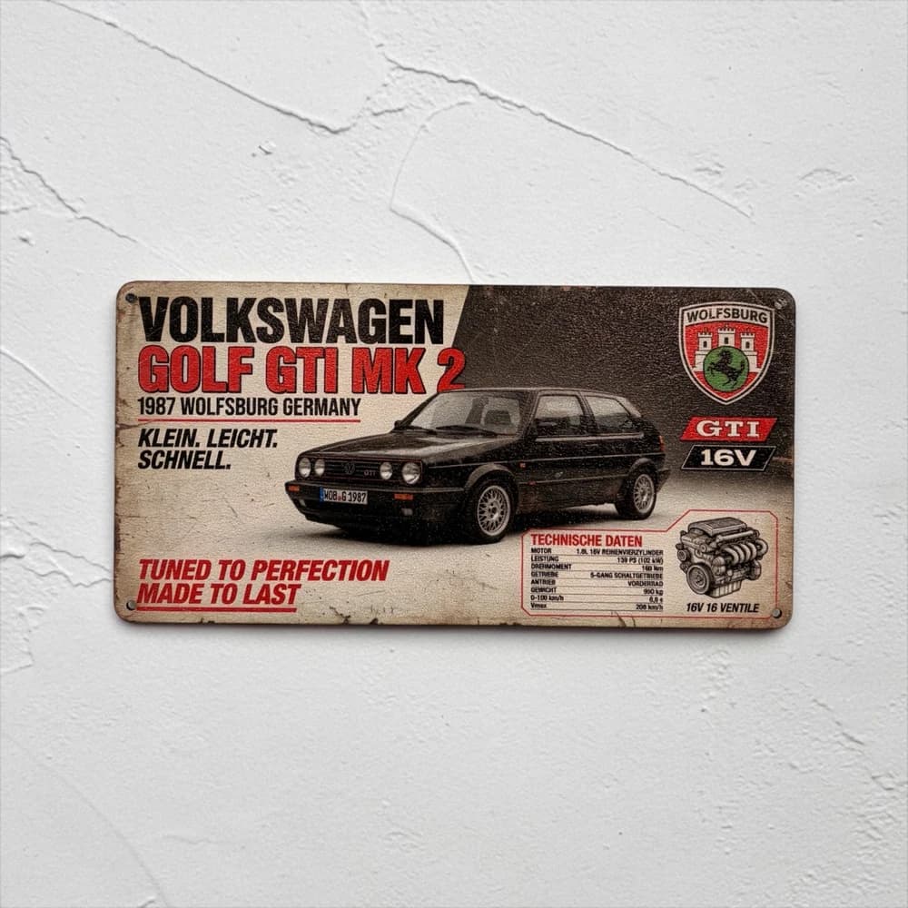 تابلو چوبی طرح volks wagen سایز 30×15