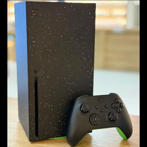 کنسول بازی Xbox Series X نسخه Galaxy Black Special Edition حافظه 2 ترابایت (آنباکس)