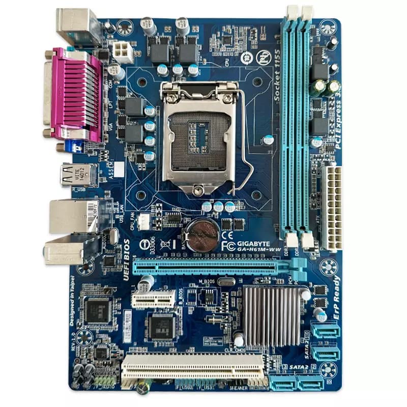مادربرد گیگابایت GIGABYTE H61M WW استوک