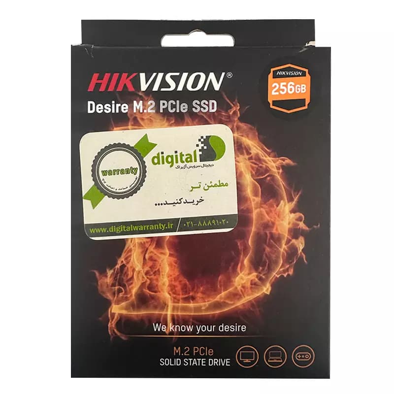 حافظه هایک ویژن Hikvision Desire NVMe M.2 256G 84 استوک — تصویر ۵