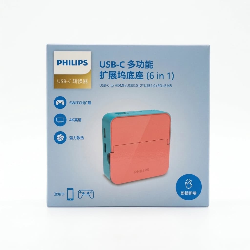هاب USB-C چندکاره فیلیپس PHILIPS