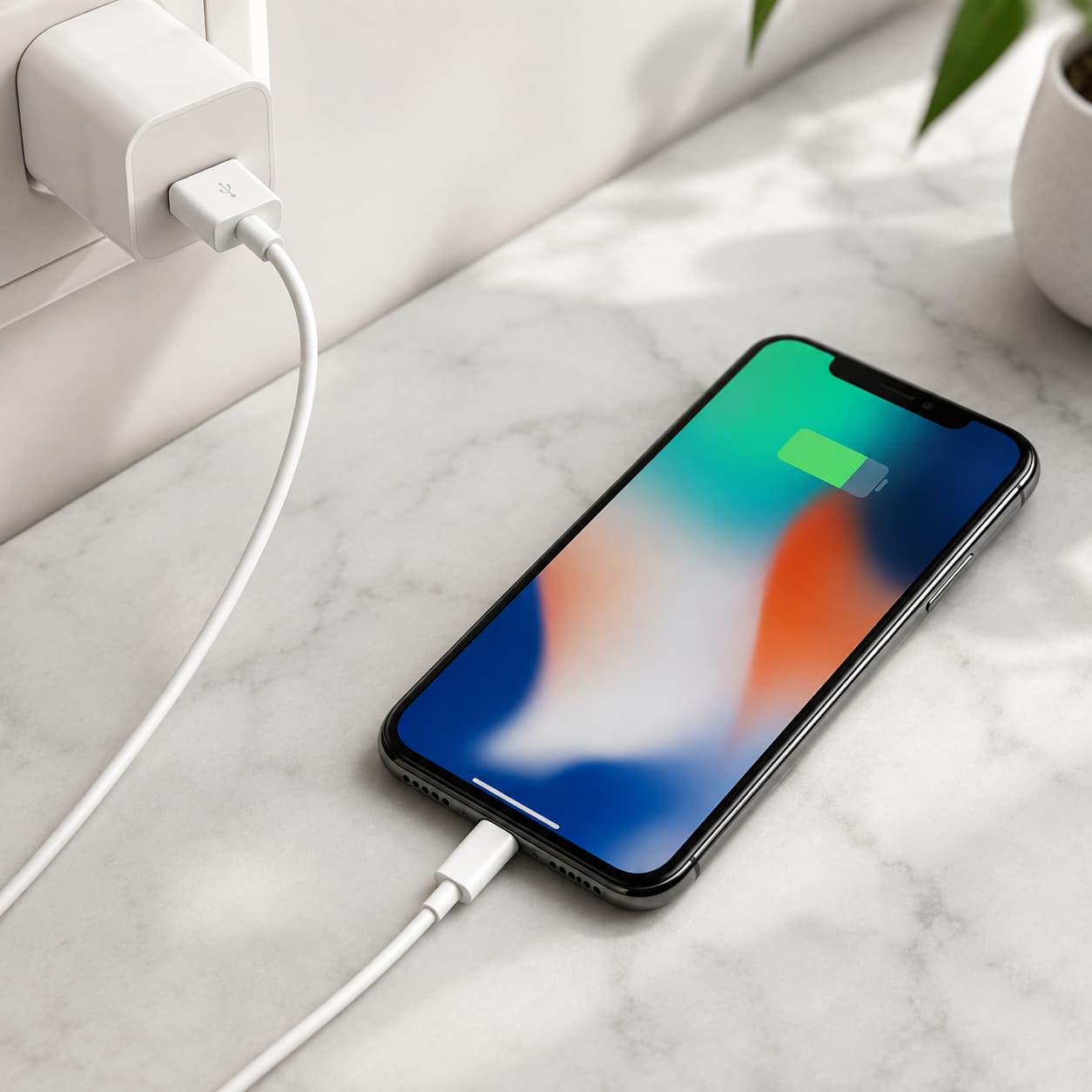 کابل lightning to usb آیفونX بسته 5 عددی — تصویر ۴