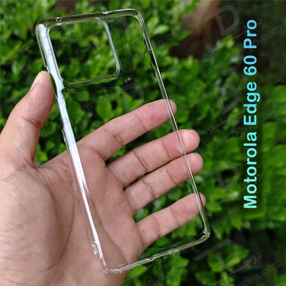 قاب شفاف تمام کریستالی Motorola Edge 60 Pro مارک LEXOM — تصویر ۳