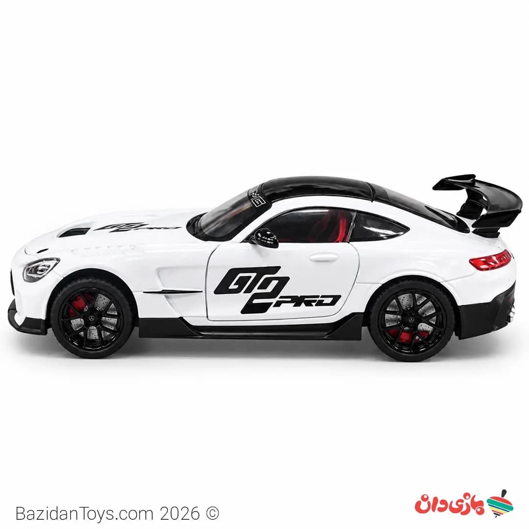 ماکت مرسدس بنز AMG GT2 PRO سفید | درب و صندوق بازشو — تصویر ۲