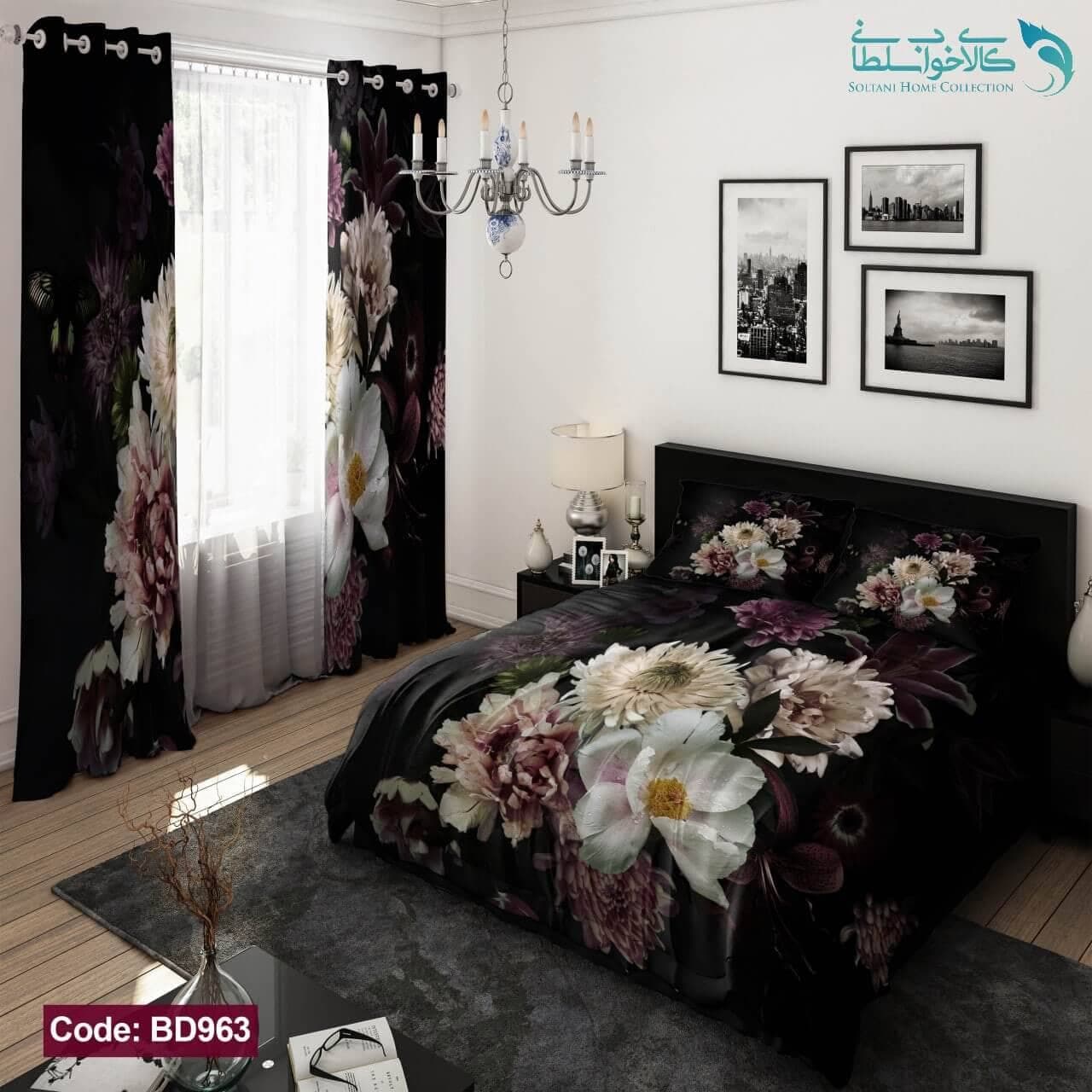 روتختی طرح گلدار دو نفره کد BD963