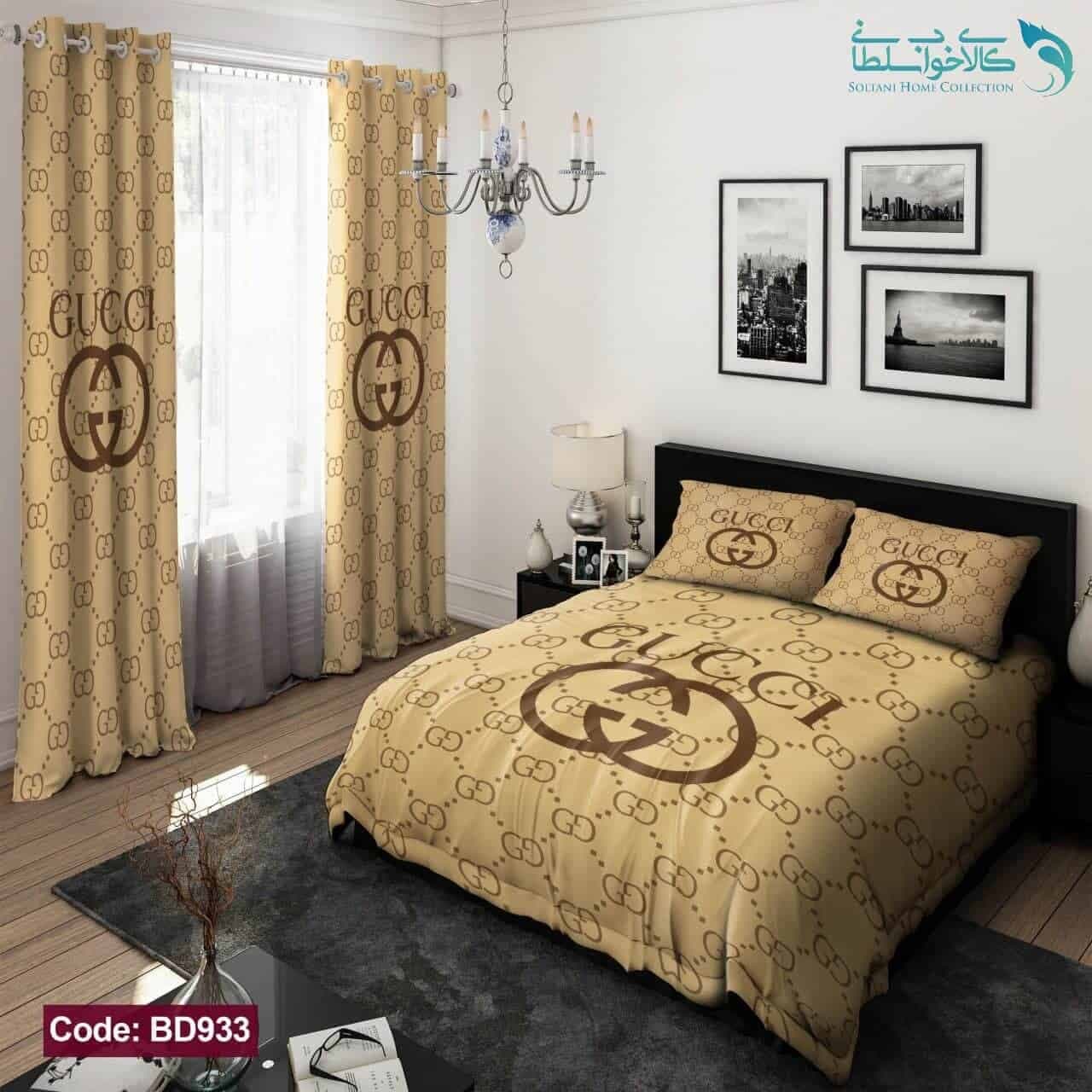 روتختی طرح GUCCI دو نفره کد BD933