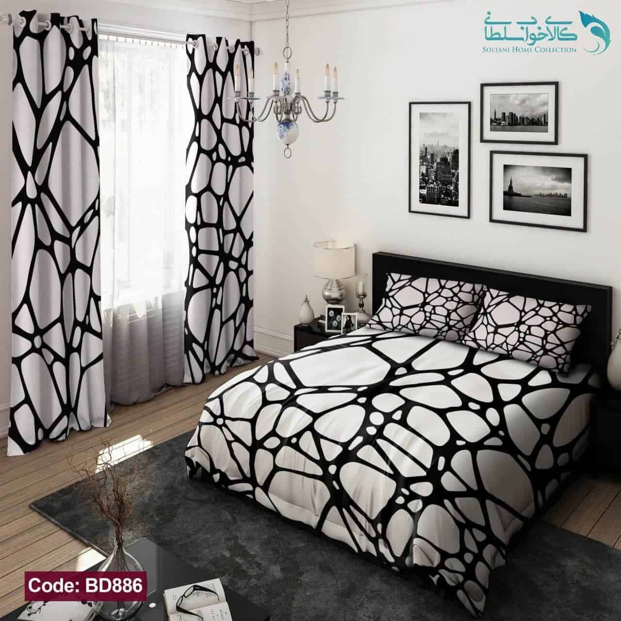 روتختی طرح سنگ سفید دو نفره کد BD886