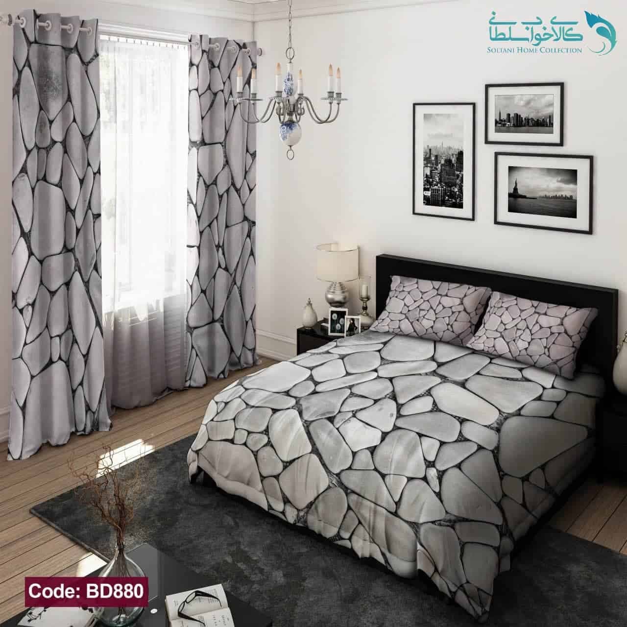 روتختی طرح سنگ دو نفره کد BD880