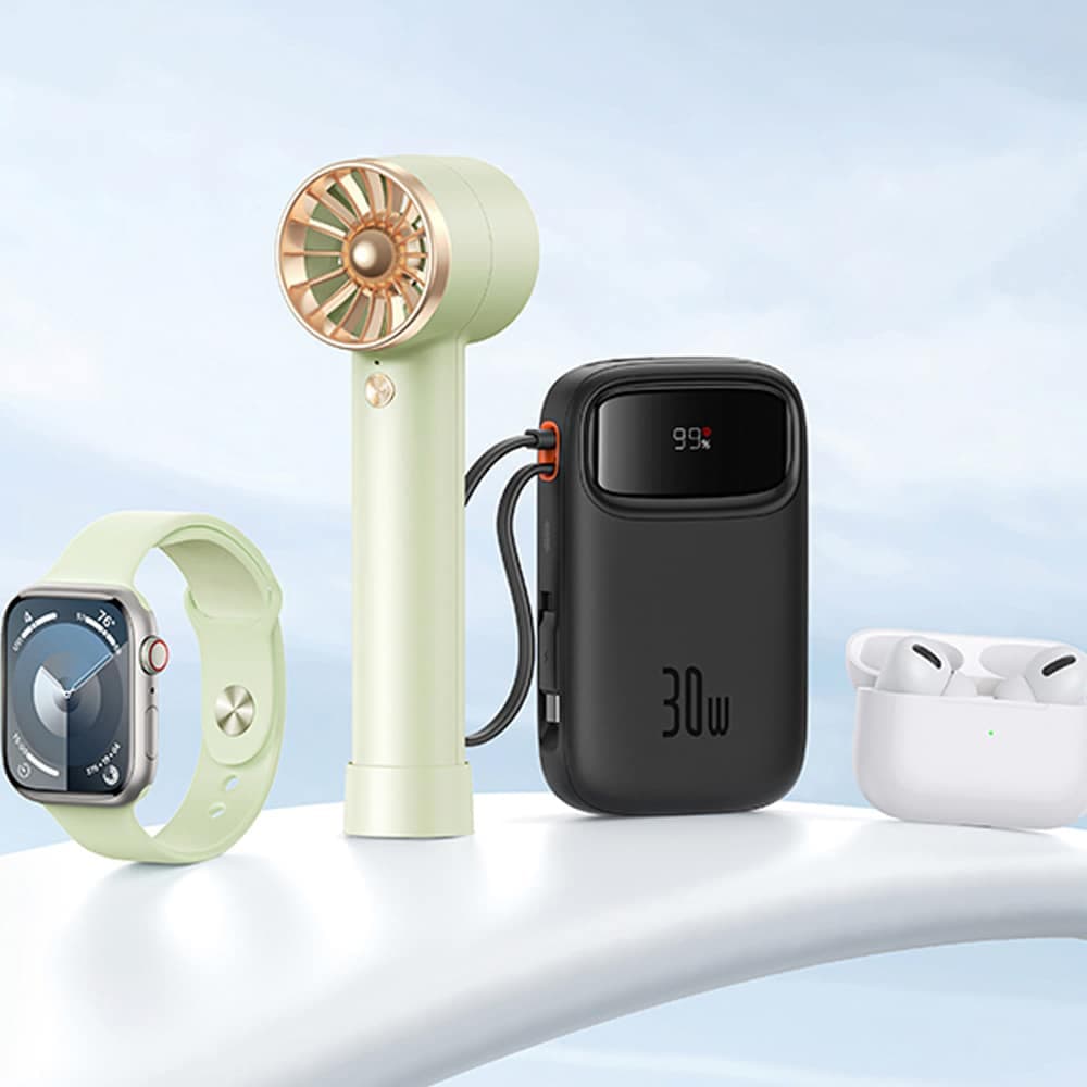 پاور بانک 20000 تایپسی و یواسبی 30 وات بیسوس Qpow 2 PPQD4-20C P10055009213 — تصویر ۲