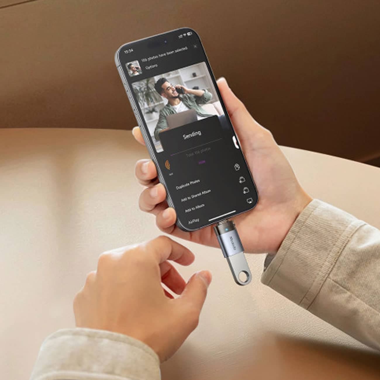 تبدیل OTG USB-A به لایتنینگ Mcdodo مک دودو مدل OT-7390 — تصویر ۸