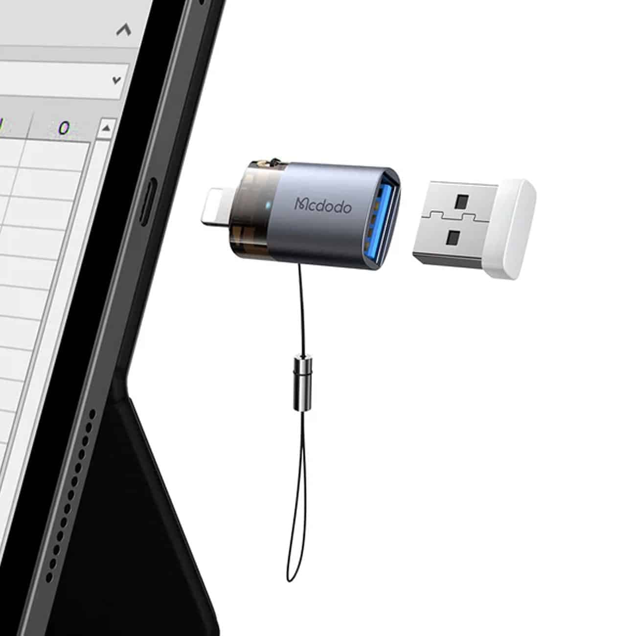 تبدیل OTG USB-A به لایتنینگ Mcdodo مک دودو مدل OT-7390 — تصویر ۴