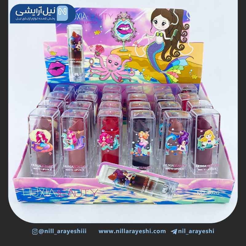 رژ لب جامد هاگزا بیوتی طرح پری دریایی کد 6320