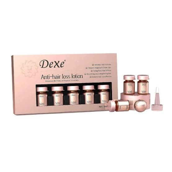 لوسیون ضد ریزش مو Dexe Anti-Hair Loss دگزه | پک ۱۰ عددی ویال ۶ میل