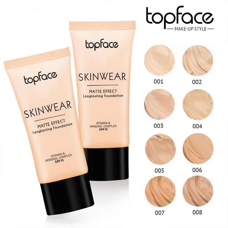کرم پودر مات تاپ فیس Topface – ماندگاری طولانی حجم ۳۰ میل — تصویر ۲