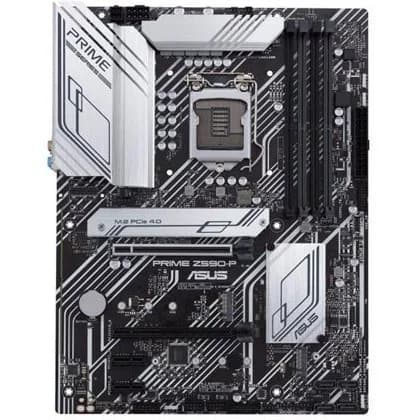 مادربرد ایسوس ASUS Prime Z590-P سوکت LGA 1200 چیپست Z590 با پشتیبانی از پردازنده‌های نسل 10 و 11 اینتل و حافظه رم DDR4