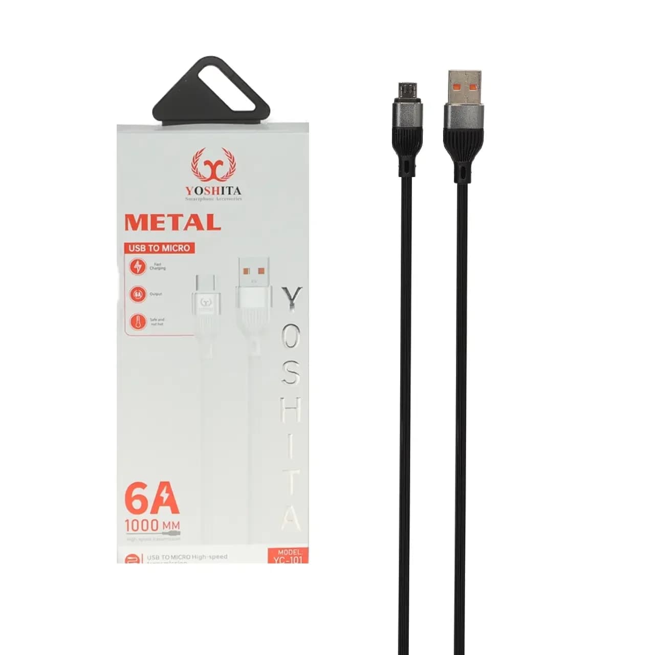 کابل شارژ فست اندروید Yoshita مدل YC-101 – مشکی – MMS