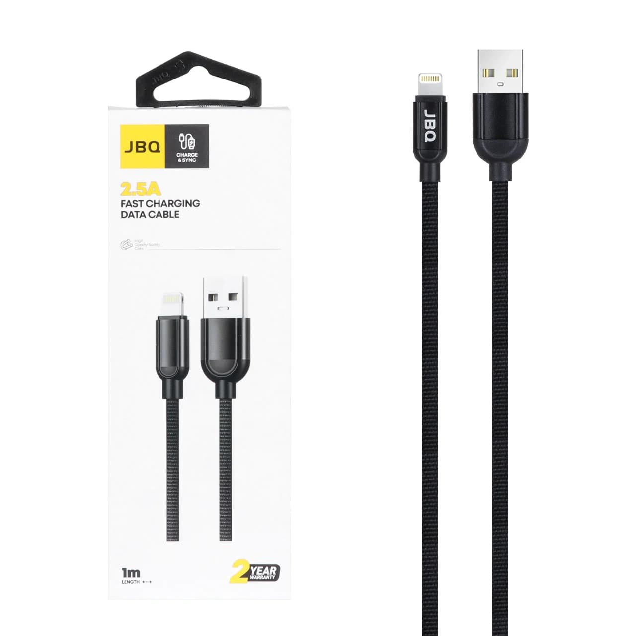 کابل شارژ فست آیفون JBQ مدل CA-610 – مشکی (گارانتی یکساله رصاصی)