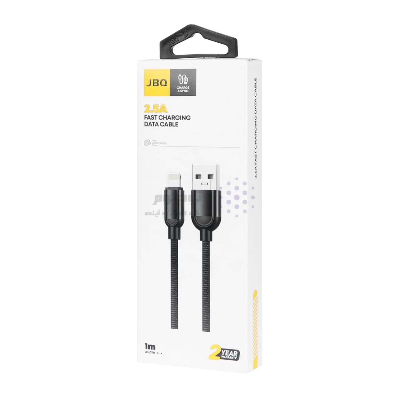 کابل شارژ فست آیفون JBQ مدل CA-610 – مشکی (گارانتی یکساله رصاصی) — تصویر ۳