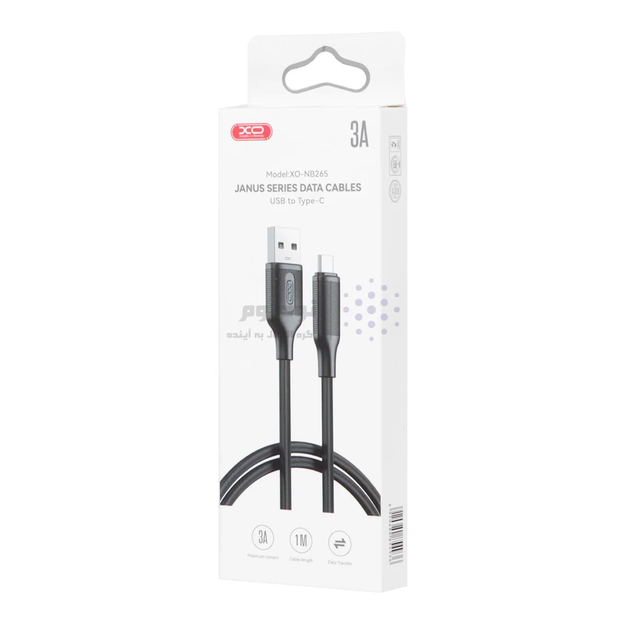 کابل شارژ فست XO Type-C مدل NB265 – مشکی — تصویر ۳