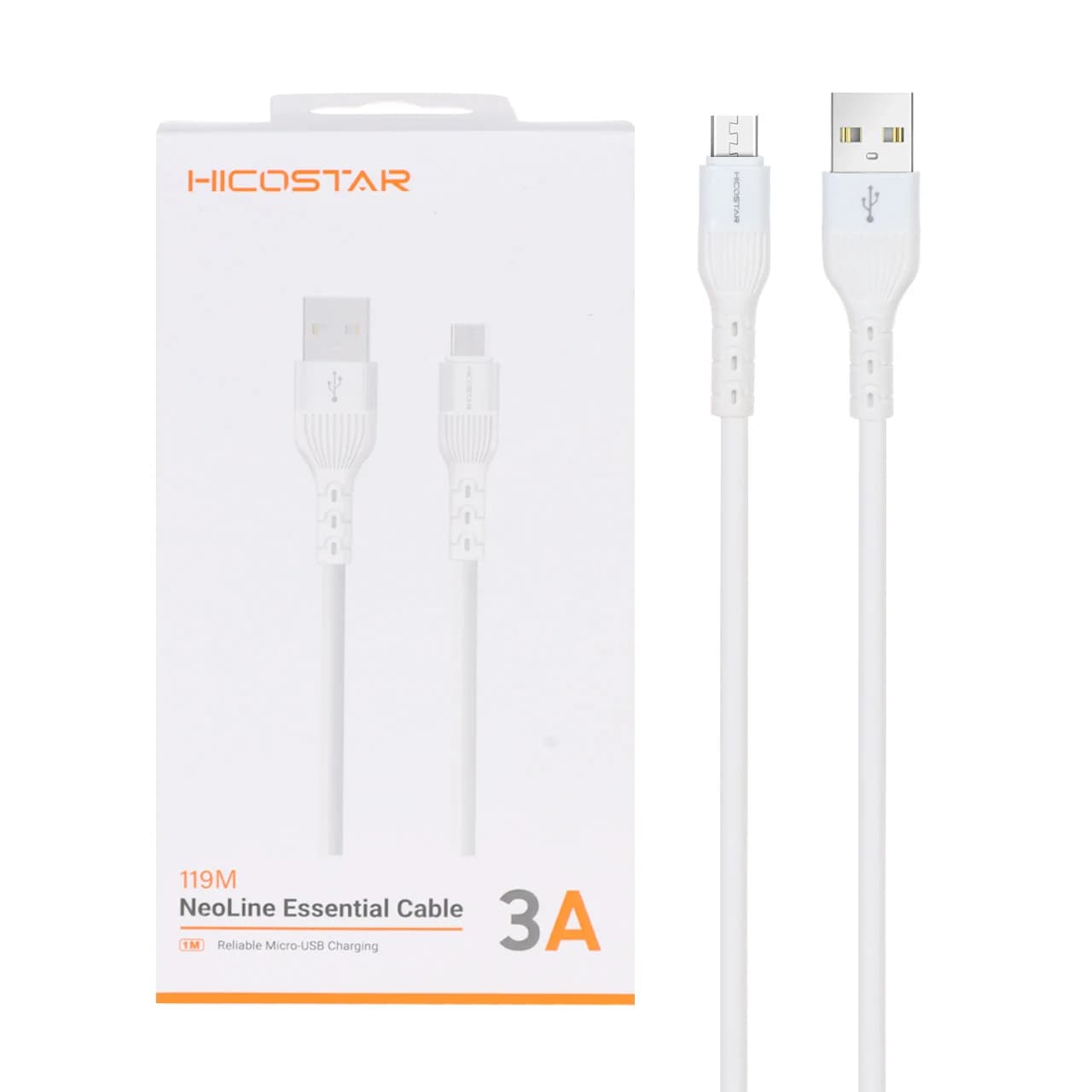 کابل شارژ فست اندروید Hicostar مدل 119M – سفید