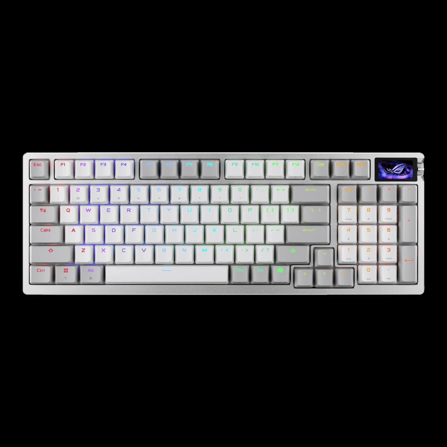 کیبورد گیمینگ بیسیم ایسوس M901 ROG AZOTH 96 HE/WHT/HFXV2/AR/ABS — تصویر ۶