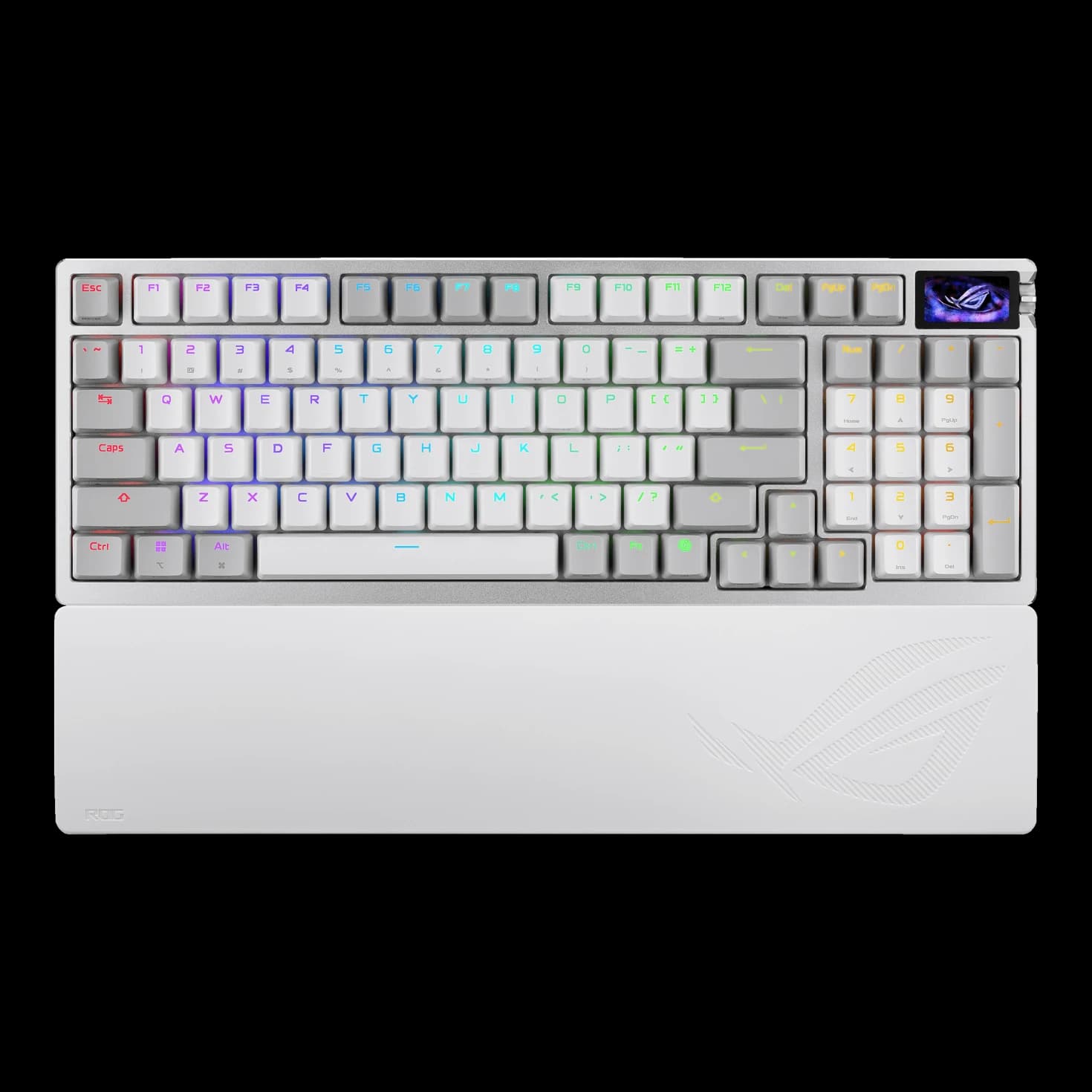 کیبورد گیمینگ بی‌سیم ایسوس M901 ROG AZOTH 96 HE/WHT/HFXV2/AR/ABS