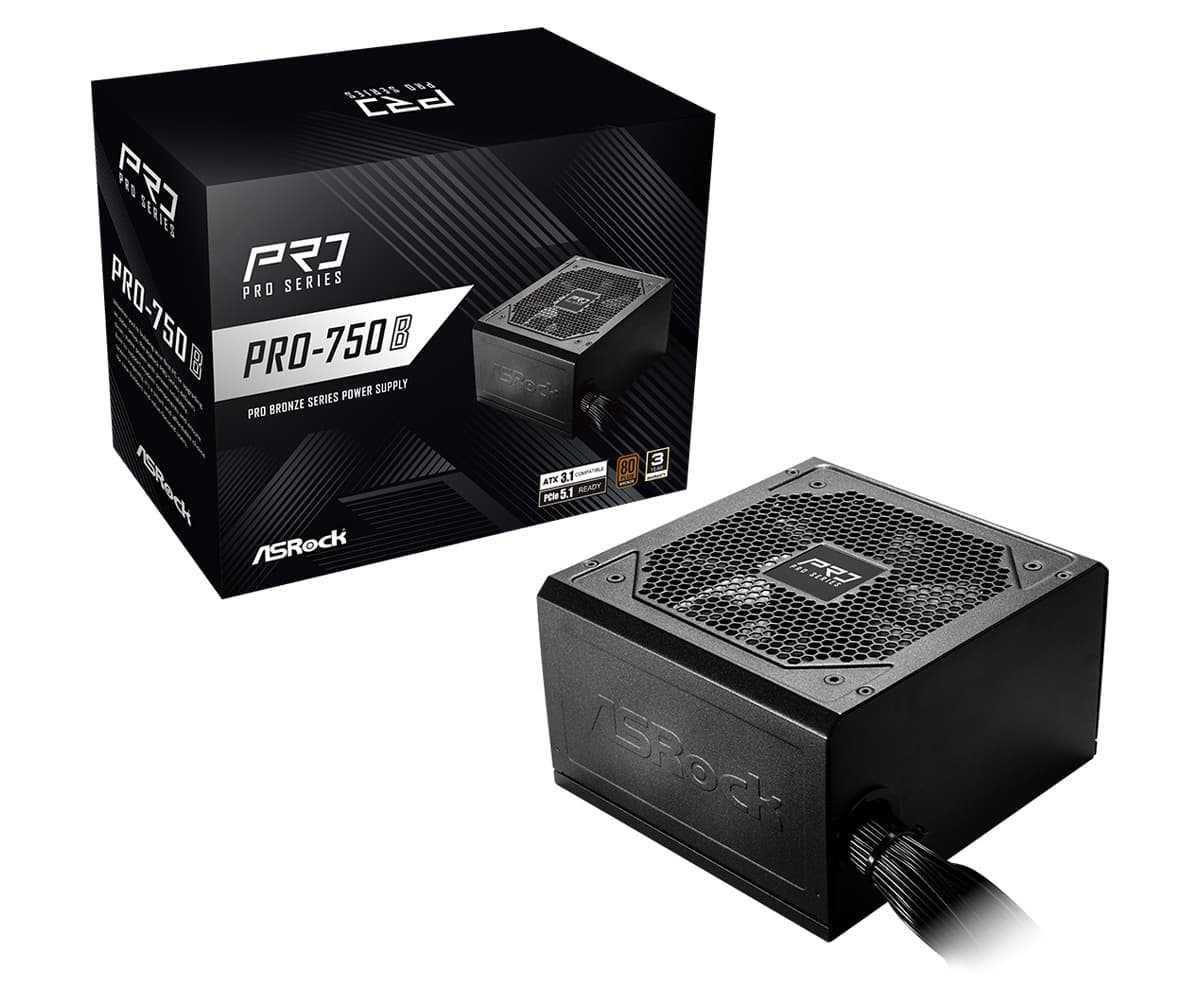 پاور کامپیوتر ASRock PRO-750B توان 750 وات