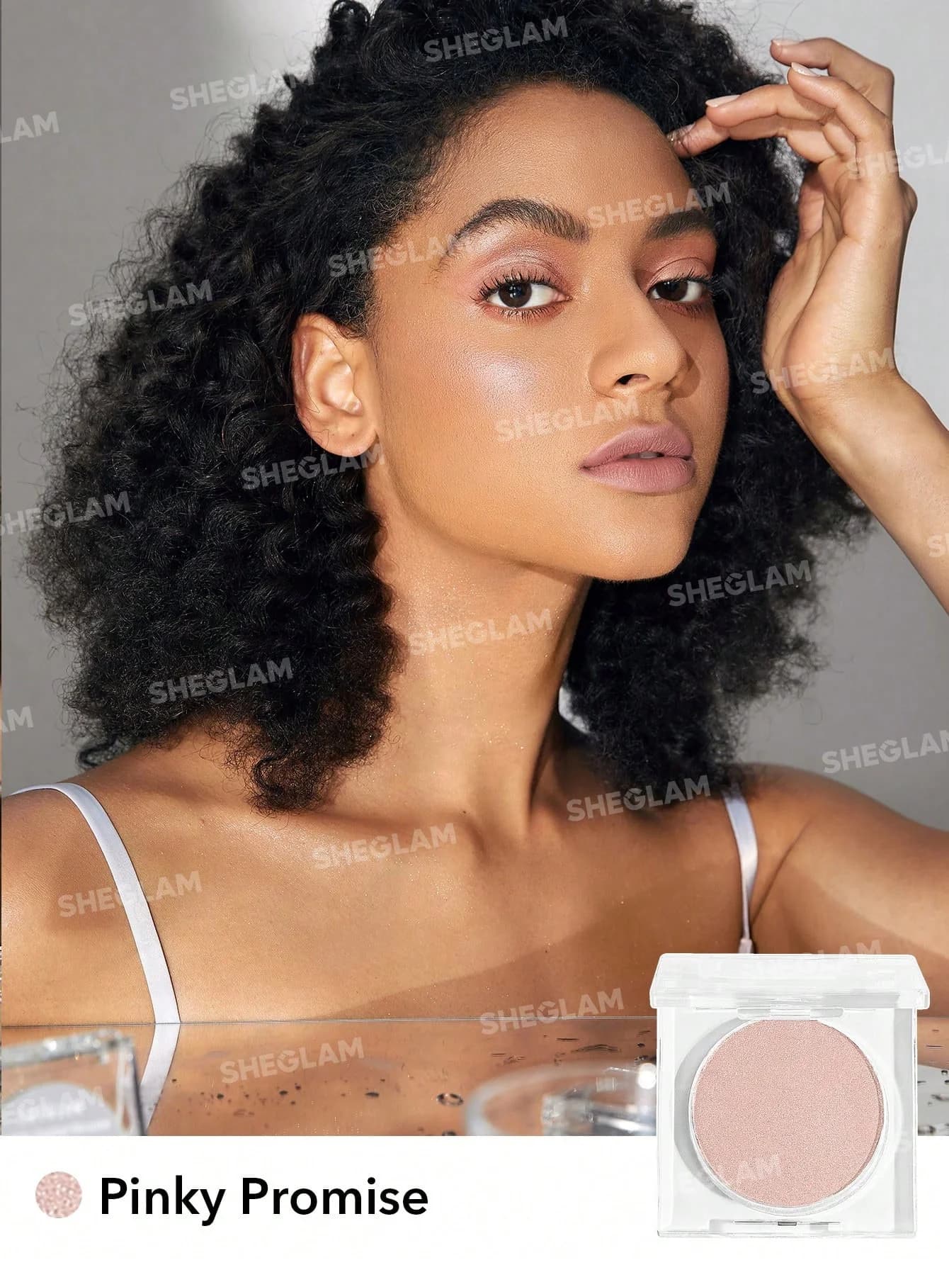 هایلایتر شیگلم مدل cosmic crystal رنگ pink promise — تصویر ۴
