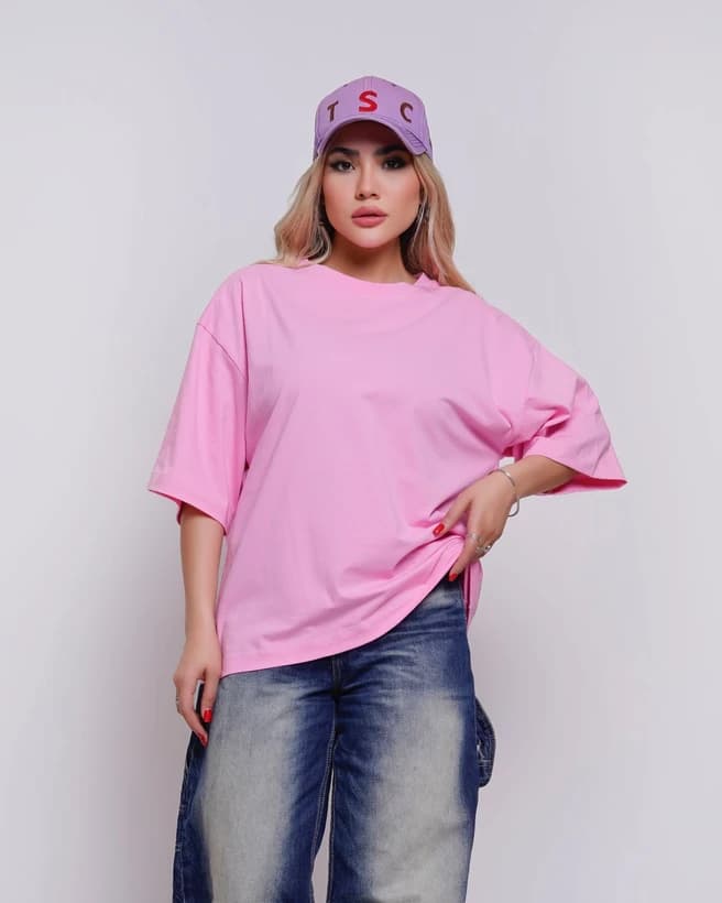 تیشرت ساده زنانه رنگی — تصویر ۳