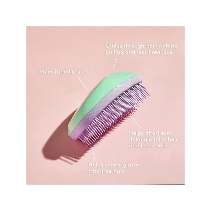 برس گره گشا تنگل تیزر موی فر کد491 سبز بنفش Tangle Teezer Thick and Curly Pixie Green — تصویر ۵