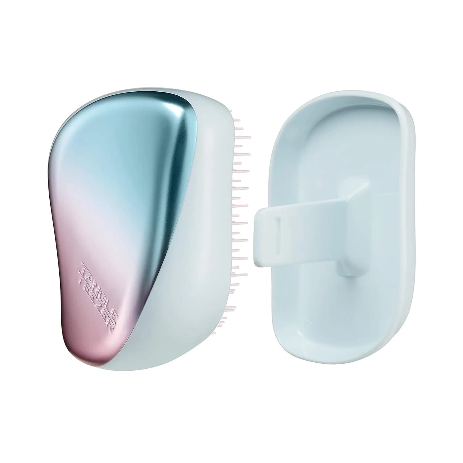 برس تنگل تیزر کامپکت استایلر بدنه سبز کرومی Tangle Teezer Compact Styler — تصویر ۲