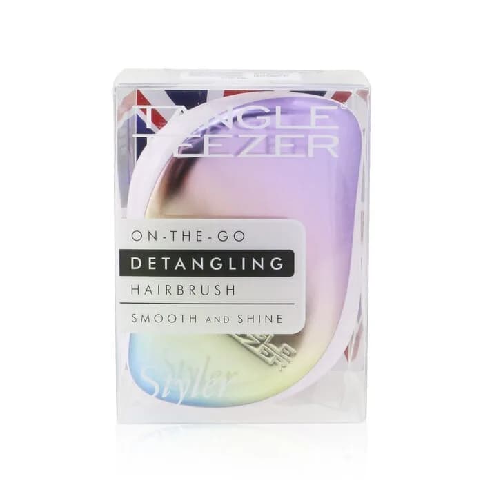 برس تنگل تیزر کامپکت استایلر بدنه سبز کرومی Tangle Teezer Compact Styler