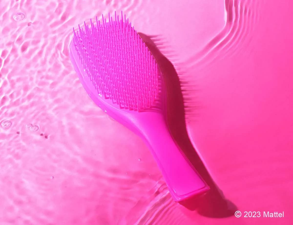 برس تنگل تیزر باربی صورتی انواع مختلف مو Tangle Teezer Barbie Detangling Hairbrush — تصویر ۴