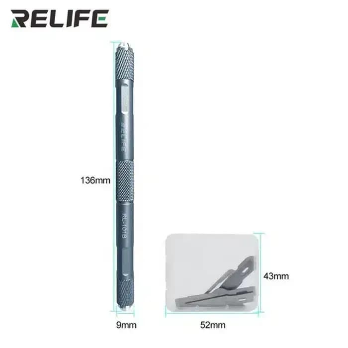 کاتر قلمی ریلایف مدل RELIFE RL-101B همراه با 7 عدد تیغ یدک — تصویر ۴
