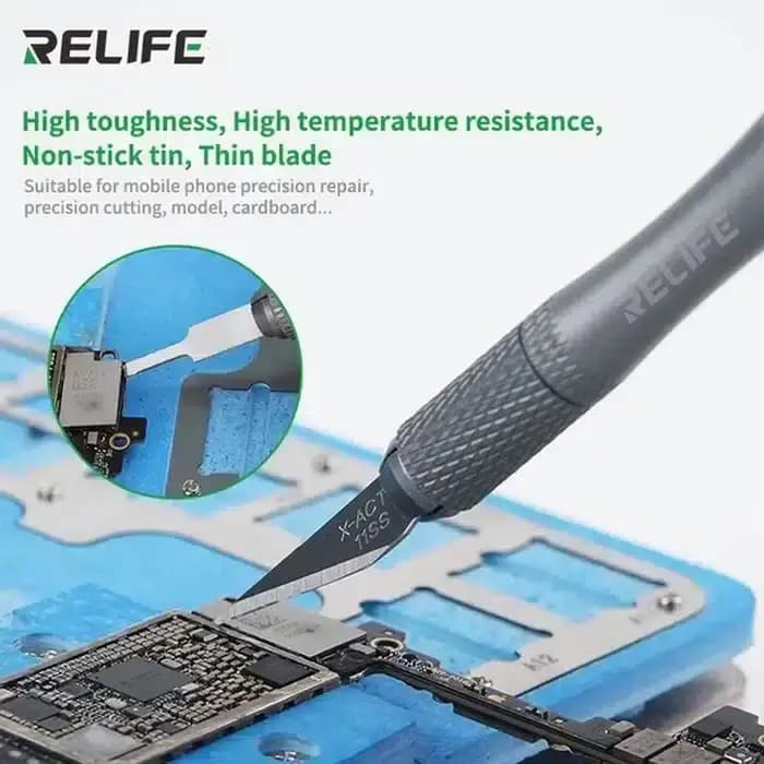 کاتر قلمی ریلایف مدل RELIFE RL-101B همراه با 7 عدد تیغ یدک — تصویر ۷