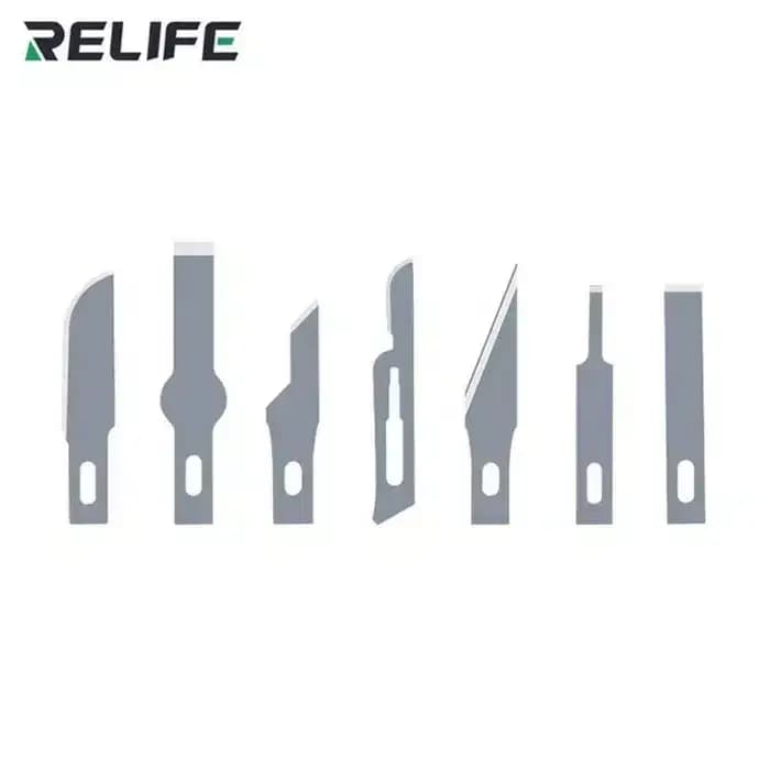 کاتر قلمی ریلایف مدل RELIFE RL-101B همراه با 7 عدد تیغ یدک — تصویر ۳