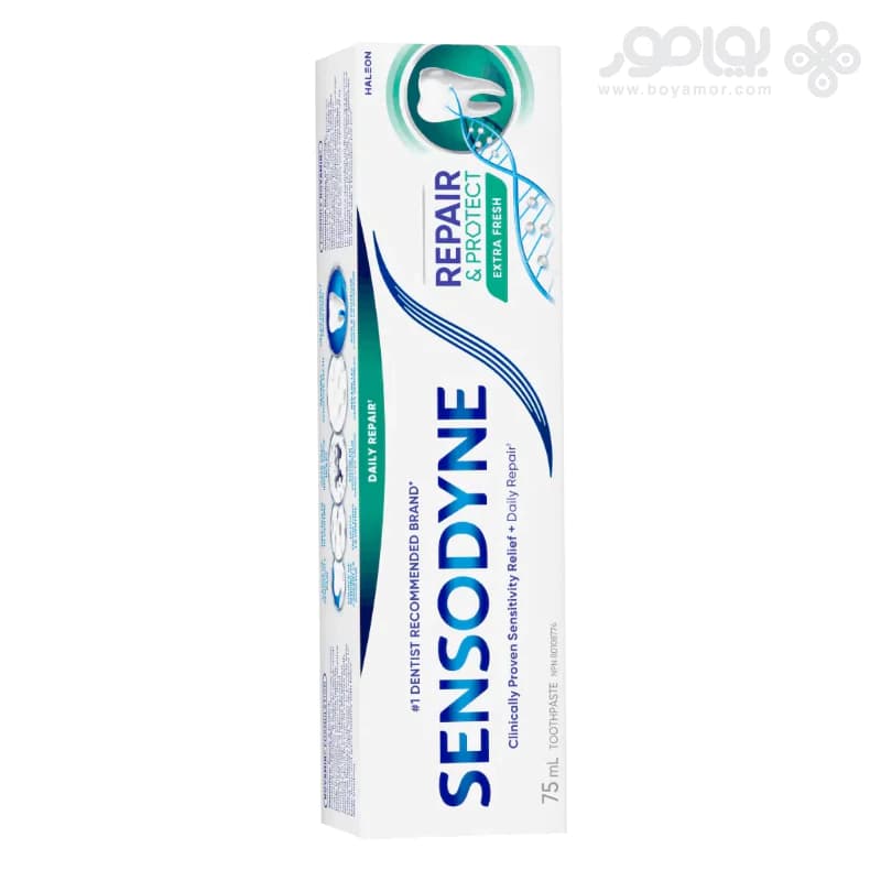 خمیر دندان سنسوداین سری REPAIR AND PROTECT مدل EXTRA FRESH
