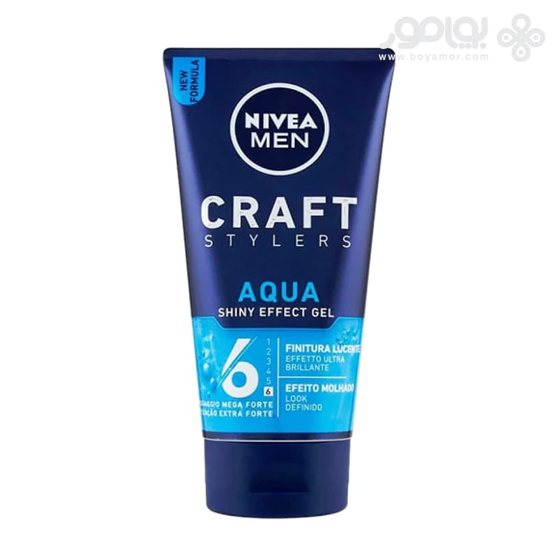 ژل مو نیوا سری CRAFT STYLER مدل AQUA شماره 6حجم 150 میل