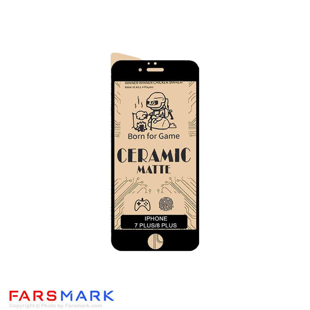 گلس سرامیکی مات گوشی آیفون Apple iPhone 8 Plus — تصویر ۲