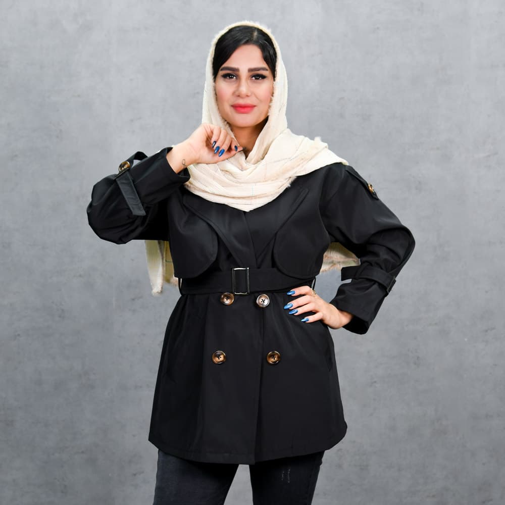 بارانی دخترانه کد 24352 — تصویر ۳